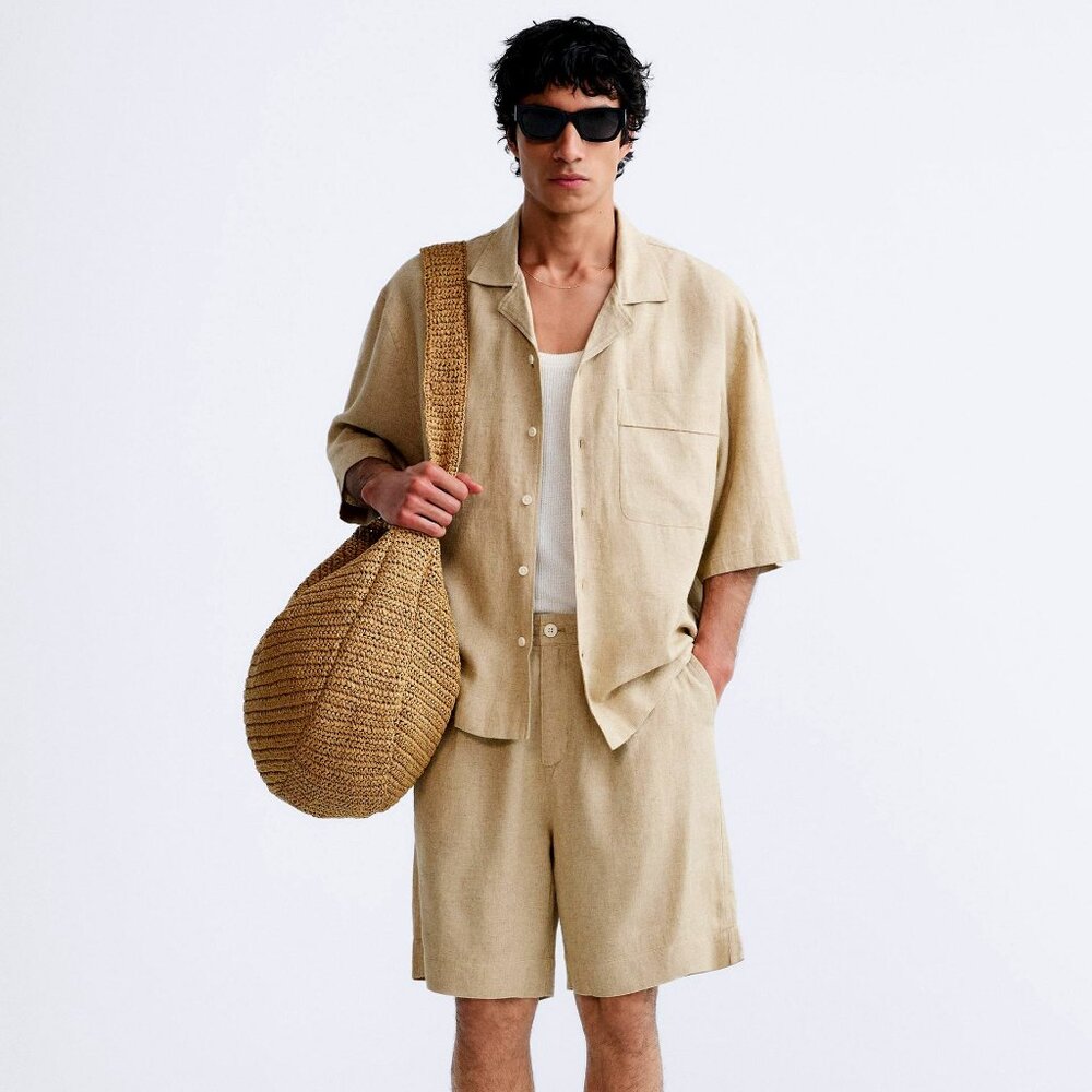 🆕 ZARA LINEN VISCOSE  SHIRT | ZARA MAN